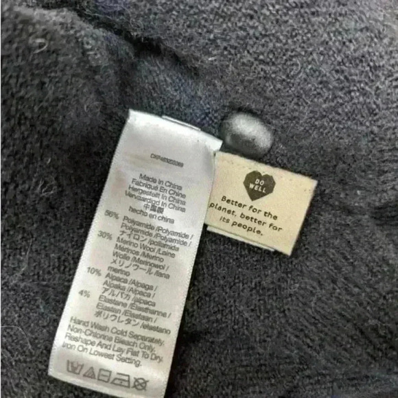 Madewell Coffeehouse Black Open Cardigan Size L new without‎ tag - Picture 7 of 8